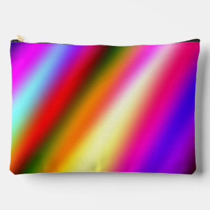 Pochette À Accessoires Dégradé ombré bleu rose aquarelle pastel abstrait