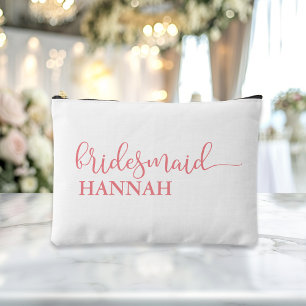 Pochette À Accessoires Demoiselle d'honneur - Équipe de la mariée ! Nom d
