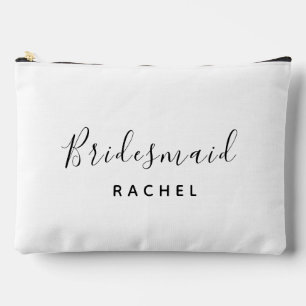 Pochette À Accessoires Demoiselle d'honneur personnalisée avec nom imprim