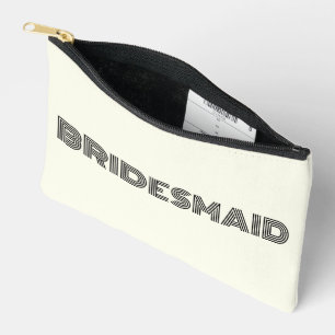 Pochette À Accessoires Demoiselle d'honneur typographie moderne couleur i
