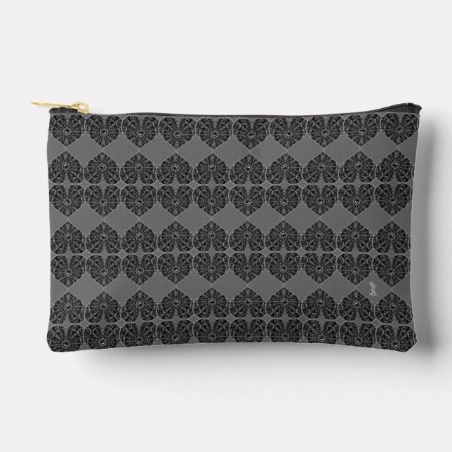 Pochette À Accessoires Dentelle en céramique Noir (Recto)