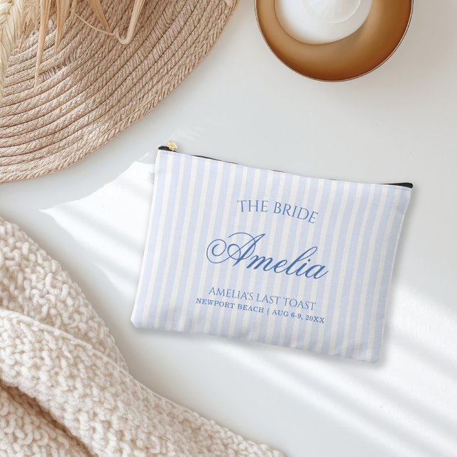 Pochette À Accessoires Dernier toast sur la côte | La Mariée (Créateur téléchargé)