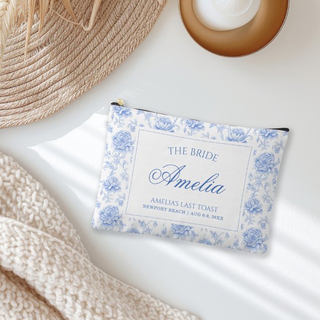 Pochette À Accessoires Dernier toast sur la côte | La Mariée (Créateur téléchargé)