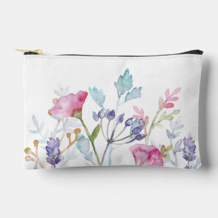 Pochette À Accessoires Design d'impression florale peint à la main