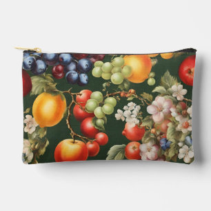 Pochette À Accessoires Design italien élégant avec Fruits et Fleurs