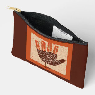 Pochette À Accessoires Dessin animé de dindon ludique de SlipperyJoe pour
