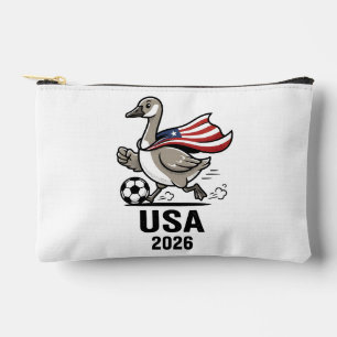 Pochette À Accessoires Dessin de mème de l'oie patriotique drôle USA 2026