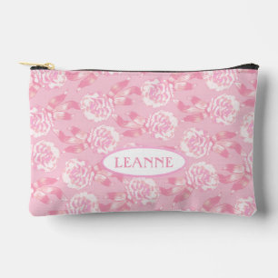 Pochette À Accessoires Dianthus blanc caroté nom rose
