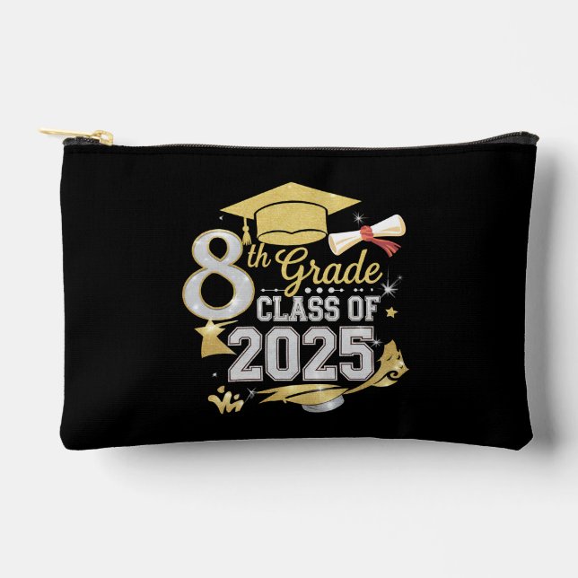 Pochette À Accessoires Diplômé de la promotion 2025 de 8e année (Recto)