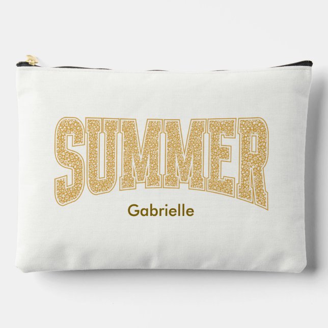 Pochette À Accessoires Ditzy Floral Sunset Summer Girl Voyage Voyage (Recto)