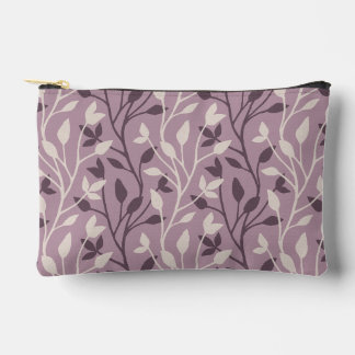 Pochette À Accessoires Douce feuille de mauve botanique Élégant Chic