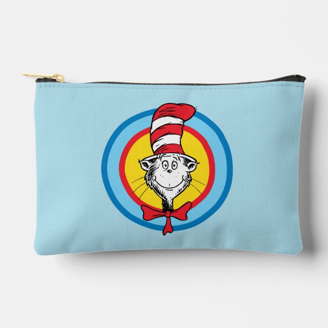Pochette À Accessoires Dr Seuss | Chat dans le graphique de la tête du Ca (Recto)