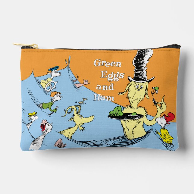 Pochette À Accessoires Dr. Seuss Les Œufs verts au jambon Scène de l'eau (Recto)