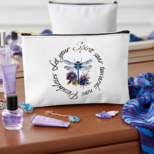 Pochette À Accessoires Dragonfly - esprit de nouvelles possibilités (Créateur téléchargé)