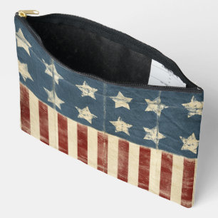 Pochette À Accessoires Drapeau américain en détresse
