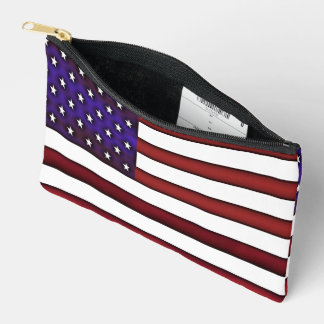 Pochette À Accessoires Drapeau américain moderne en relief
