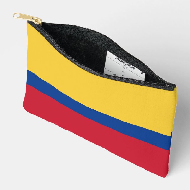 Pochette À Accessoires Drapeau de Colombie (Ouvrir)