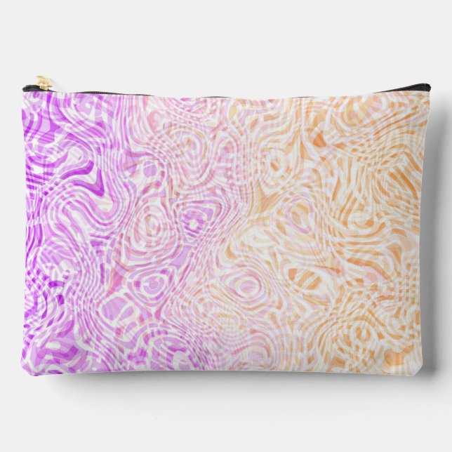 Pochette À Accessoires Drapeau de fierté abstrait bohème ondoyant trippy  (Recto)