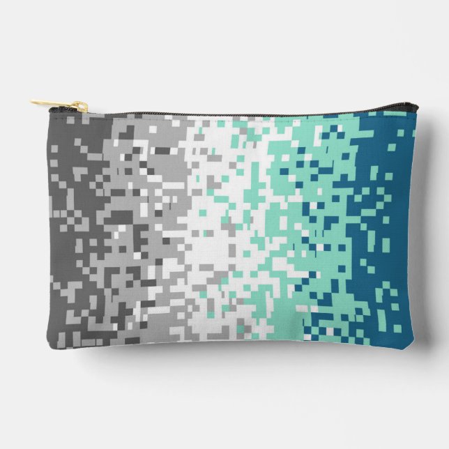 Pochette À Accessoires Drapeau de fierté abstrait pixelisé tripant Frayro (Recto)