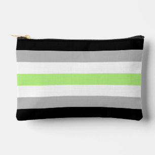 Pochette À Accessoires Drapeau de fierté agender – Identité agender LGBTQ