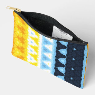 Pochette À Accessoires Drapeau de fierté BoHo Groovy Géométrique Abstrait
