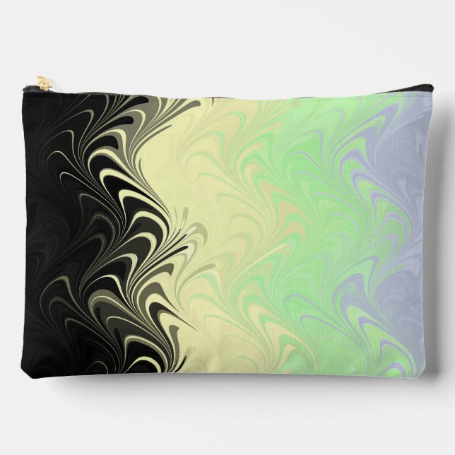 Pochette À Accessoires Drapeau de fierté Cassgenre Abstrait Marbré Ondulé (Recto)