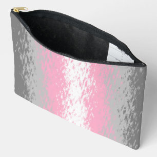 Pochette À Accessoires Drapeau de fierté demifille abstrait granuleux bru