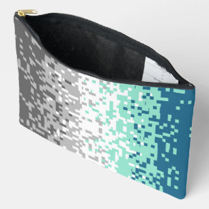 Pochette À Accessoires Drapeau de fierté frayromantique abstrait pixelisé