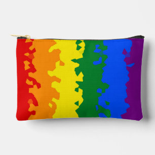 Pochette À Accessoires Drapeau de fierté gay arc-en-ciel mosaïque abstrai