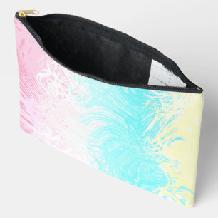 Pochette À Accessoires Drapeau de fierté Genderflux abstrait bohème tourb