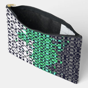 Pochette À Accessoires Drapeau de fierté Neutrois Abstrait Pixelisé Tripa