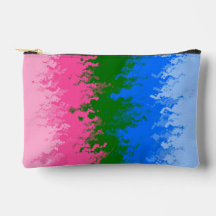 Pochette À Accessoires Drapeau de fierté omniromantique abstrait ondulé t
