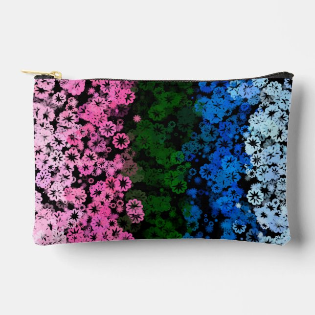 Pochette À Accessoires Drapeau de fierté Omniromantique Fleuris Mignon Ré (Recto)
