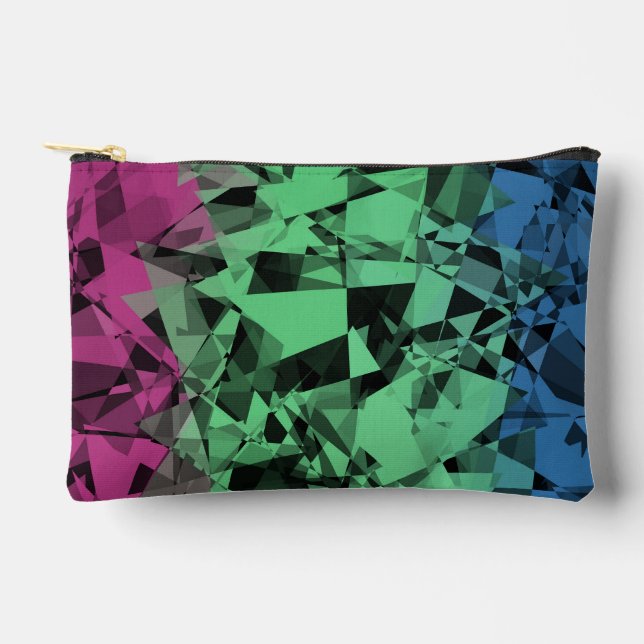 Pochette À Accessoires Drapeau de fierté polysexuelle groovy éclectique r (Recto)