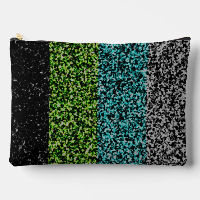 Pochette À Accessoires Drapeau de fierté Quoiromantique Abstrait Bruyant  (Recto)