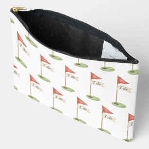 Pochette À Accessoires Drapeau de golf romantique "Je le veux" Cadeau de