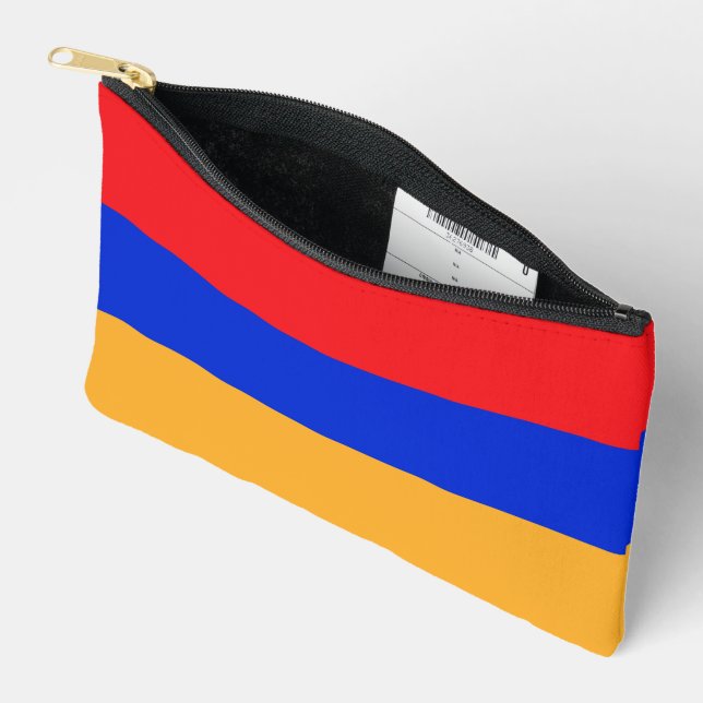 Pochette À Accessoires Drapeau de l'Arménie (Ouvrir)