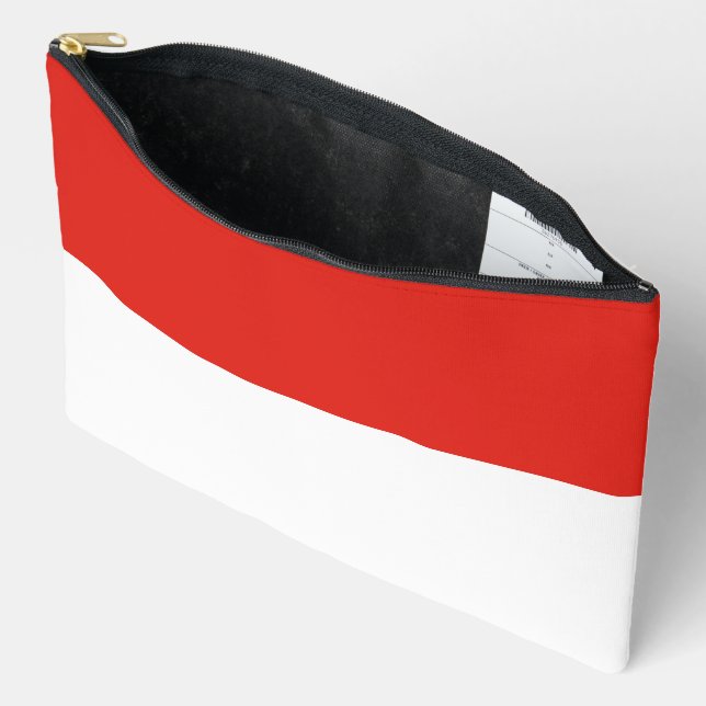 Pochette À Accessoires Drapeau de l'Indonésie (Ouvrir)