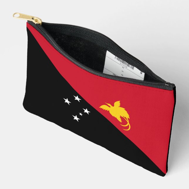 Pochette À Accessoires Drapeau de Papouasie-Nouvelle-Guinée (Ouvrir)
