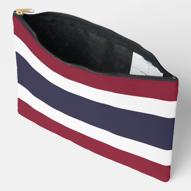 Pochette À Accessoires Drapeau de Thaïlande (Ouvrir)