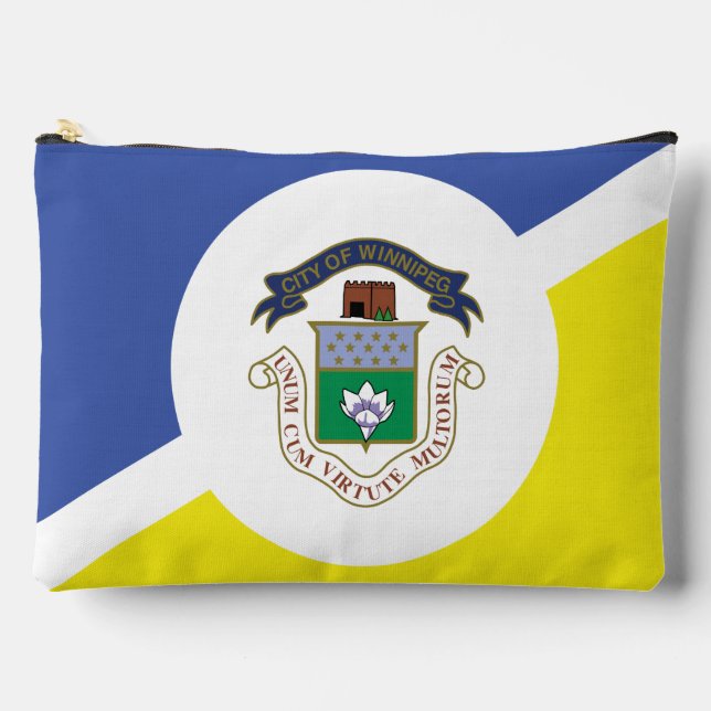 Pochette À Accessoires Drapeau de Winnipeg, Manitoba  (Recto)