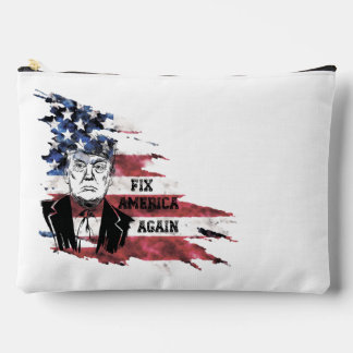 Pochette À Accessoires Drapeau des Etats-Unis.Donald Trump.