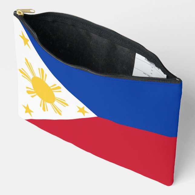 Pochette À Accessoires drapeau des Philippines (Ouvrir)