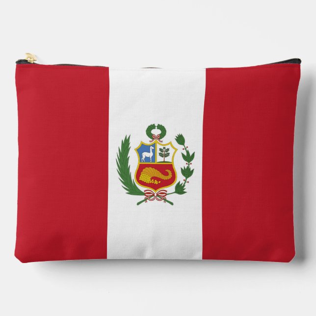 Pochette À Accessoires Drapeau du Pérou (Recto)