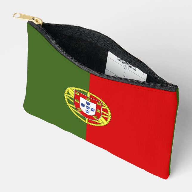 Pochette À Accessoires Drapeau du Portugal (Ouvrir)