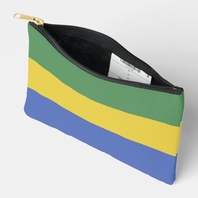Pochette À Accessoires Drapeau Gabon (Ouvrir)