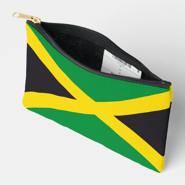 Pochette À Accessoires Drapeau jamaïcain (Ouvrir)