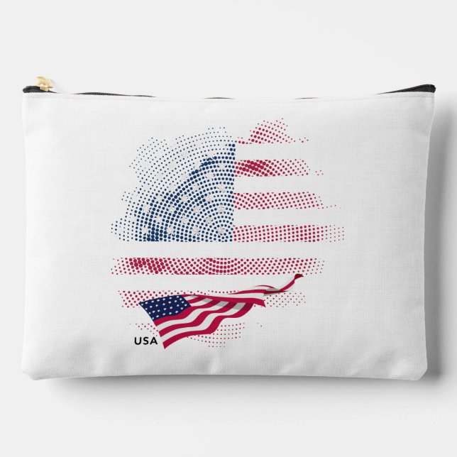 Pochette À Accessoires Drapeau USA (Recto)