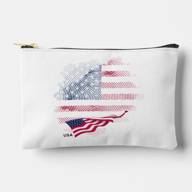 Pochette À Accessoires Drapeau USA (Recto)
