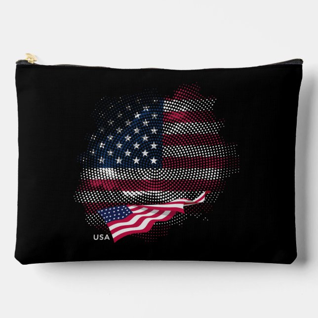 Pochette À Accessoires Drapeau USA (Recto)
